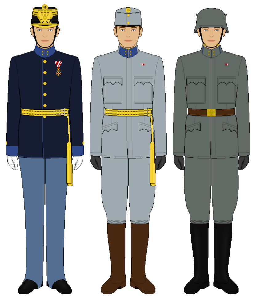 Army Austriahungary Uniform Officer Military Clothing PNG Image