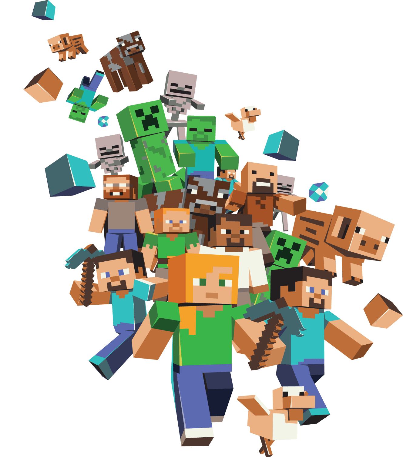 Minecraft Characters Png PNG Image