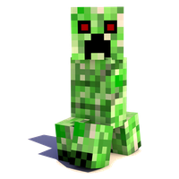 Creeper Render Acid Green Minecraft Wallpaper by patrika