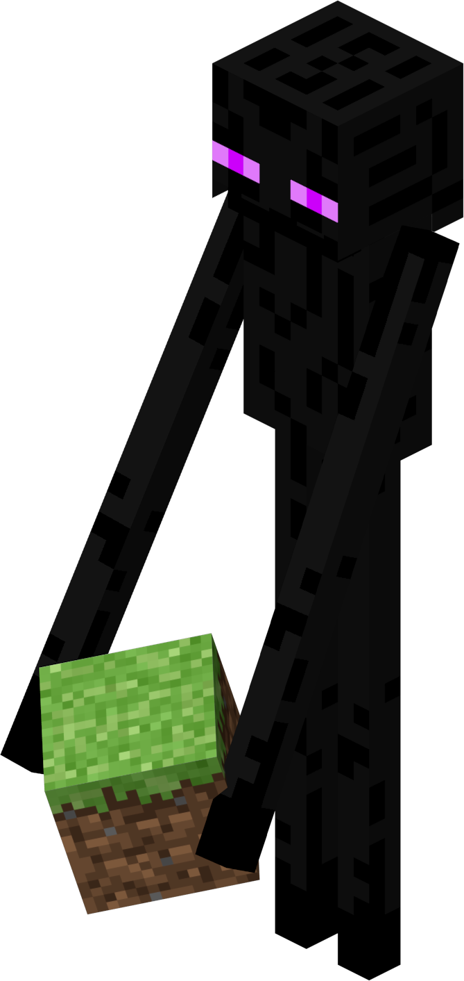 Product Enderman Story Design Mode Minecraft PNG Image