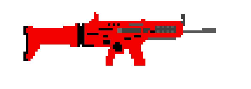 Art Weapon Royale Fortnite Battle Pixel Red PNG Image