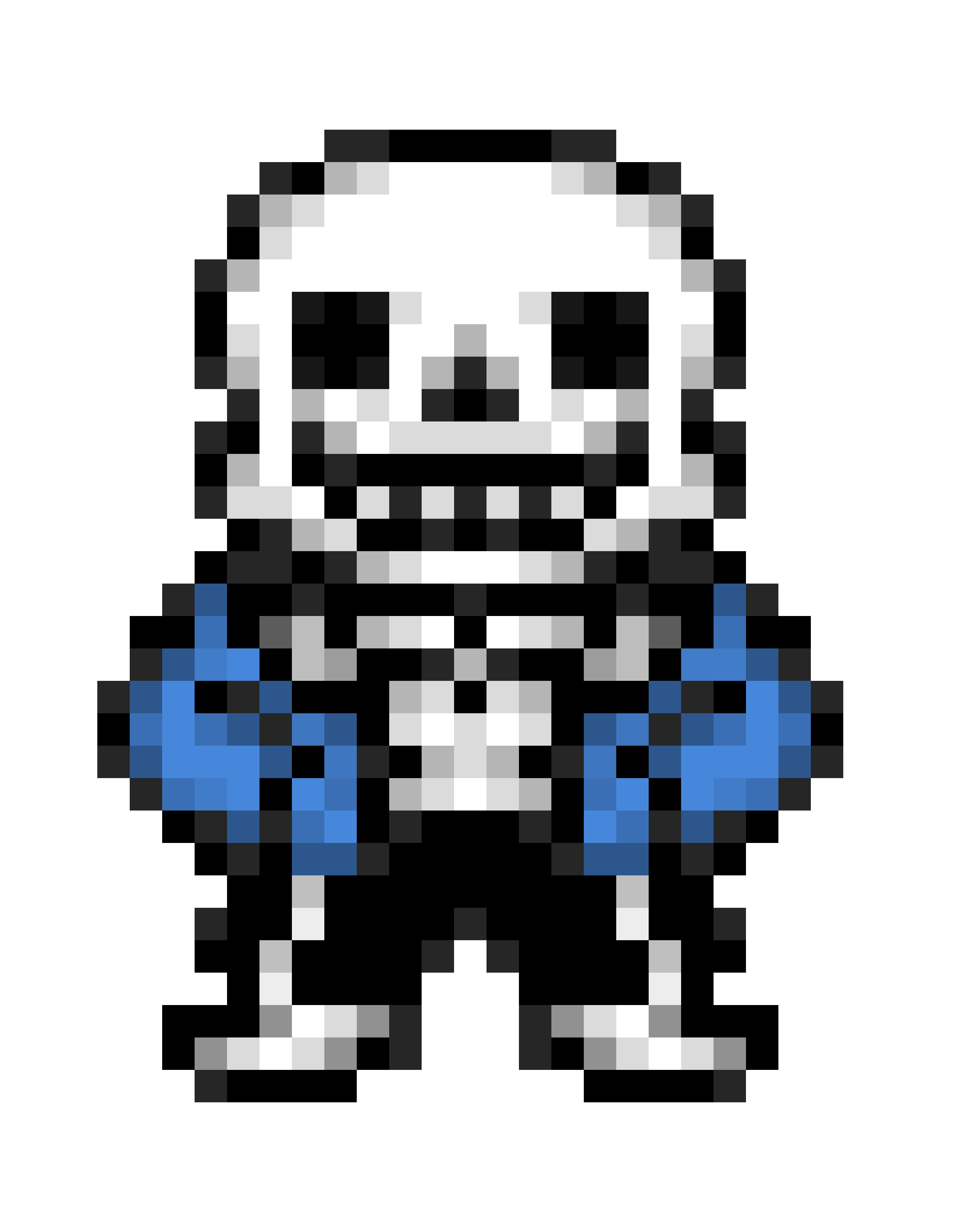 Pixel art of minecraft and undertale crossover