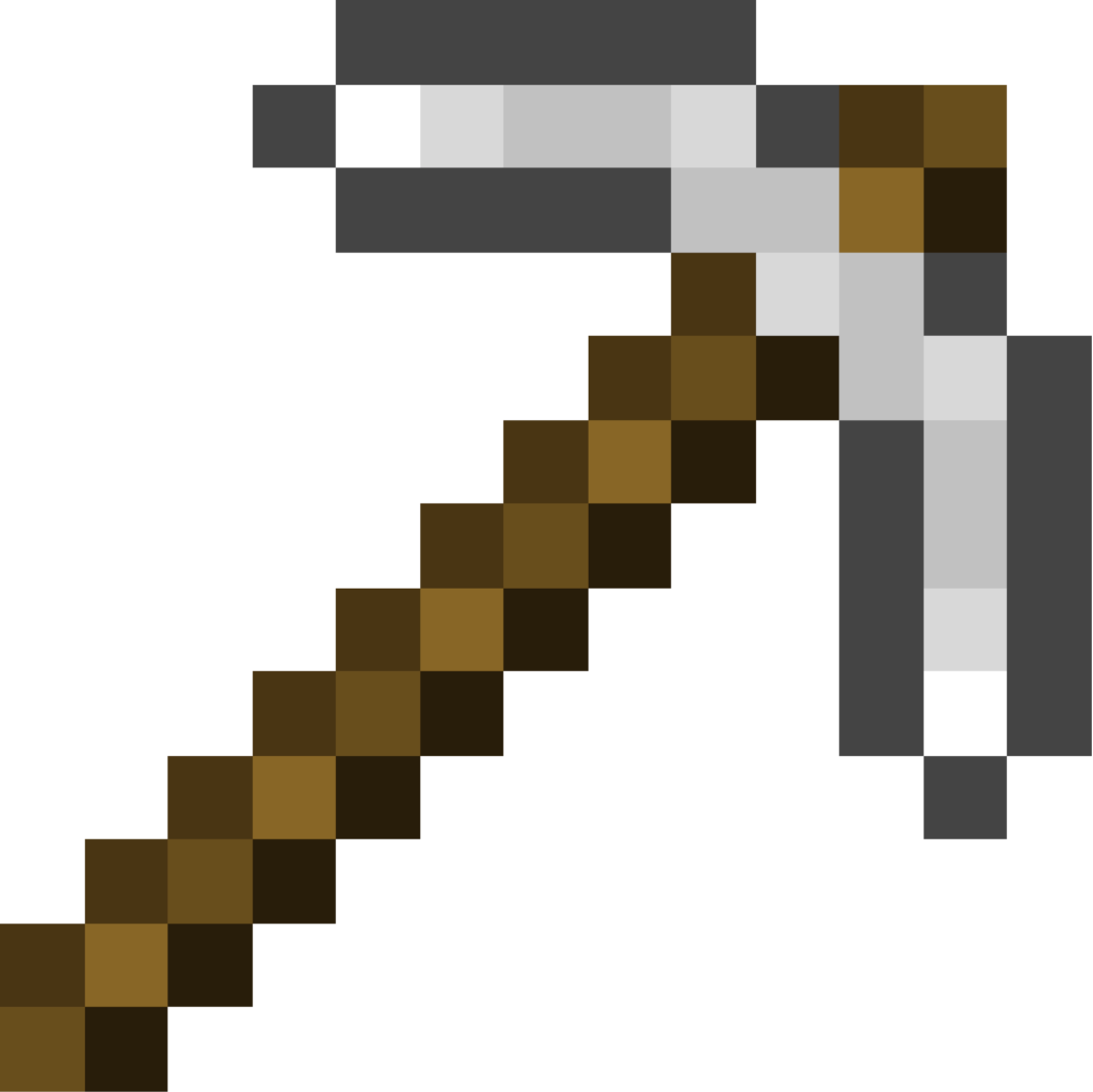 Square Angle Pocket Edition Pickaxe Minecraft PNG Image