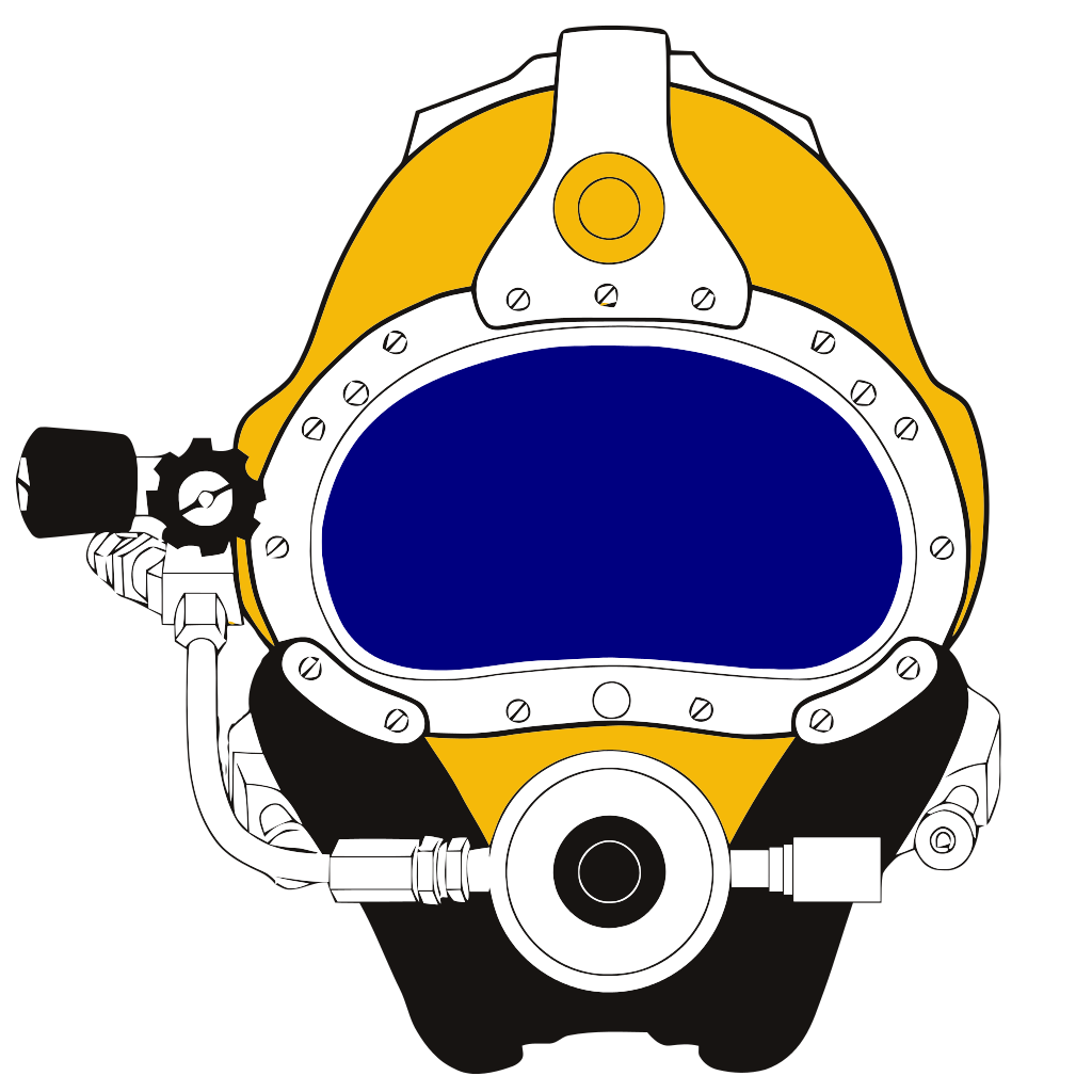 Underwater Helmet Yellow Professional Headgear Diving PNG Image