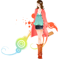 Fashion Girl Transparent Background PNG Image