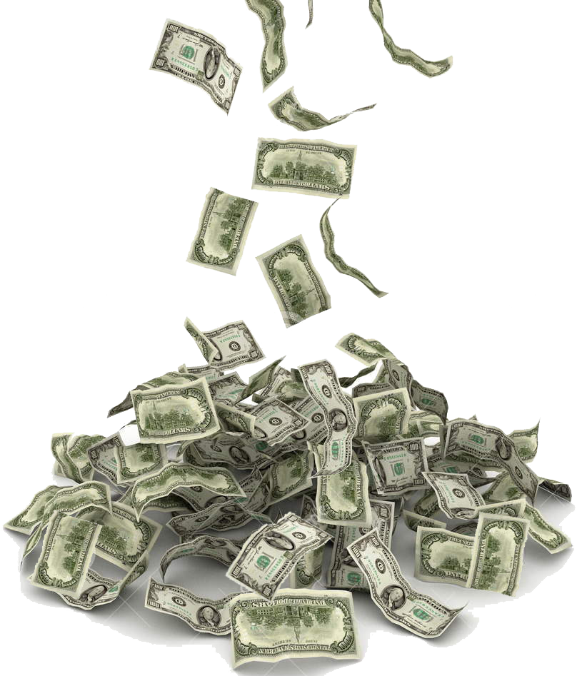 Floating Banknote Free Clipart HQ PNG Image