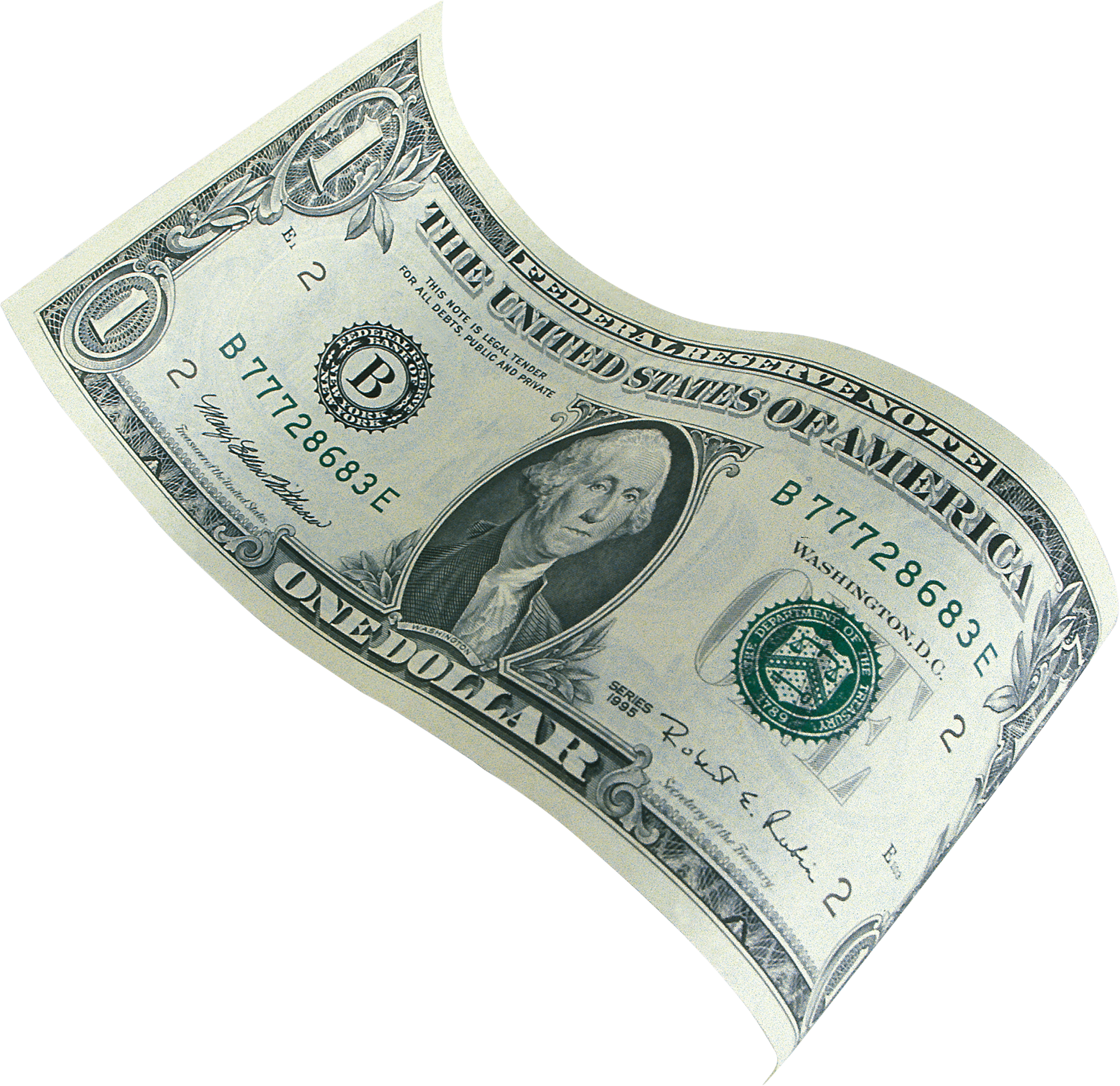 Dollar Banknote One Free Clipart HD PNG Image