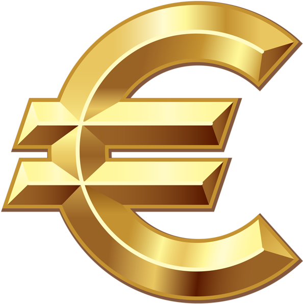 Symbol Gold Euro HD Image Free PNG Image