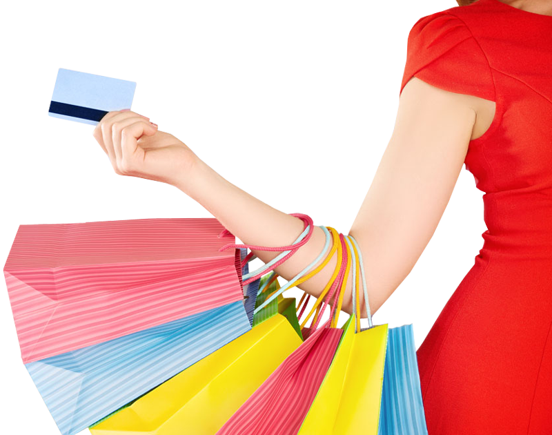 Card Credit Holding Female Hand PNG Image