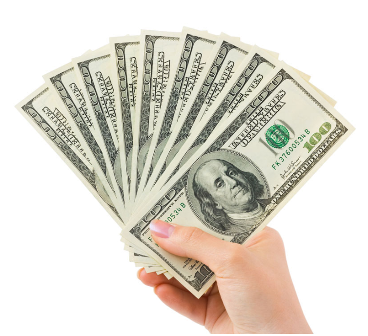 Dollars Holding Female Hand PNG Free Photo PNG Image