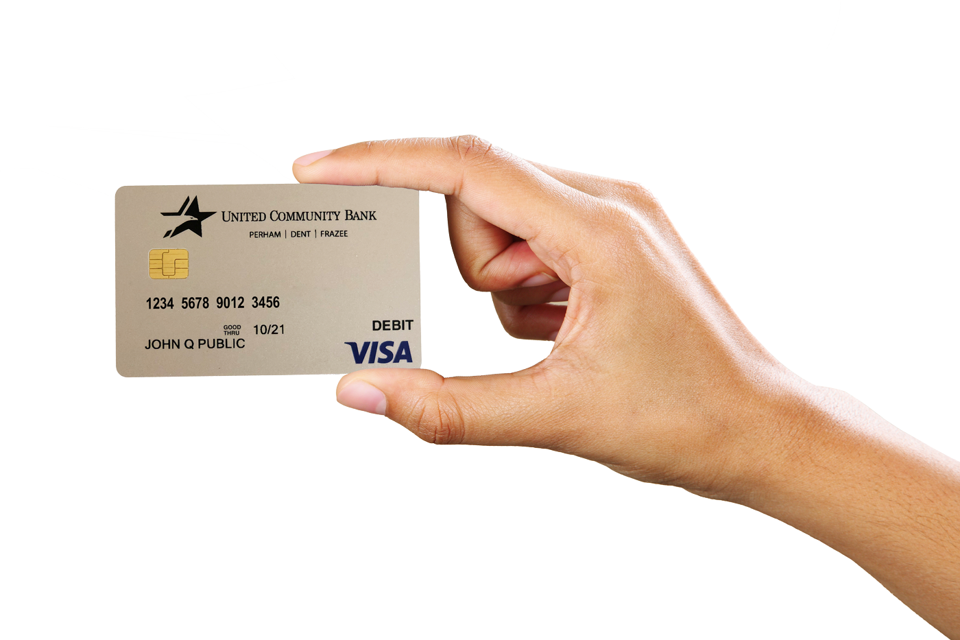 Credit Photos Card Holding Hand PNG Image