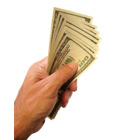Dollars Male Holding Hand Free Clipart HQ Transparent PNG Image