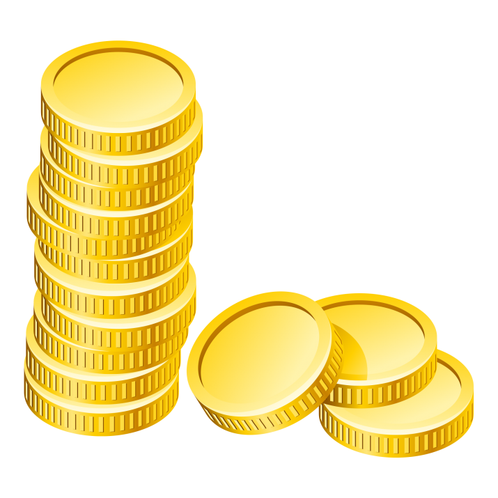 Golden Tower Coins Stack Download HD PNG Image