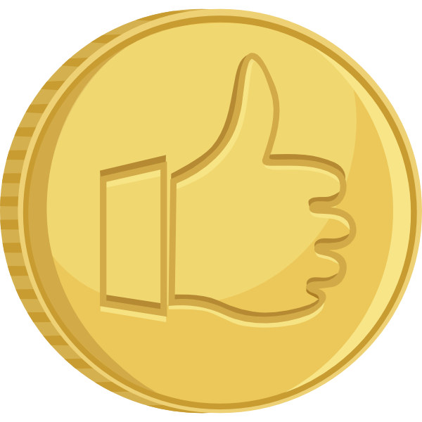 Cartoon Coin Transparent Background PNG Image