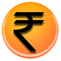Rupee Symbol Transparent Image PNG