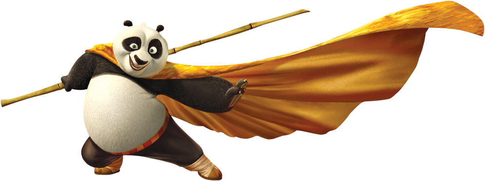 Giant Fu Figure Animal Warriors Po Bird PNG Image