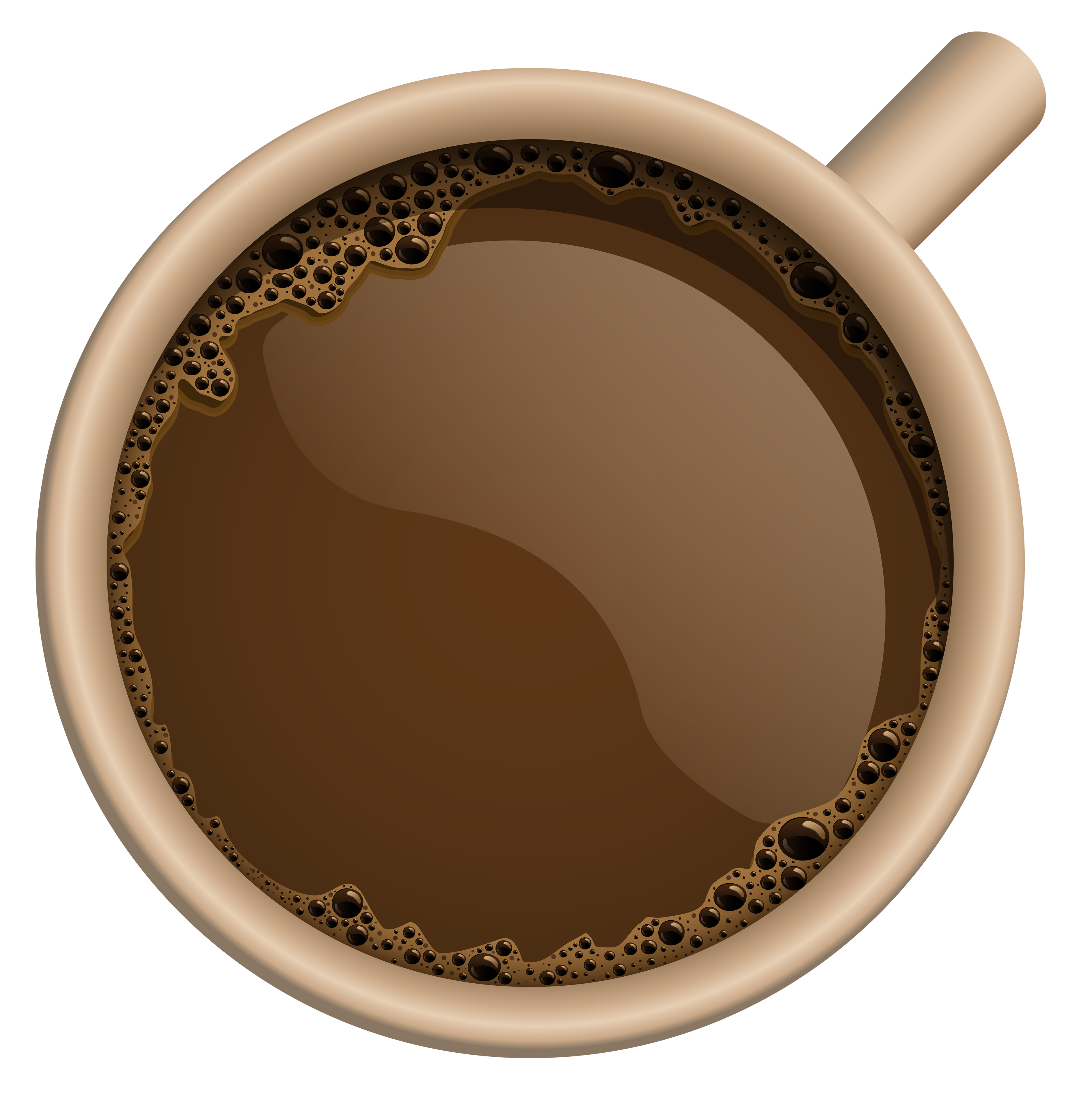 Coffee Mug Top Photos Transparent PNG Image