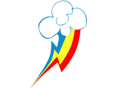 Rainbow Dash Cutie Mark File PNG Image