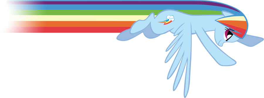 Rainbow Dash Flying Clipart PNG Image