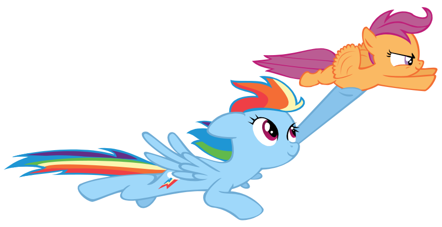 Rainbow Dash Flying Free Download PNG Image
