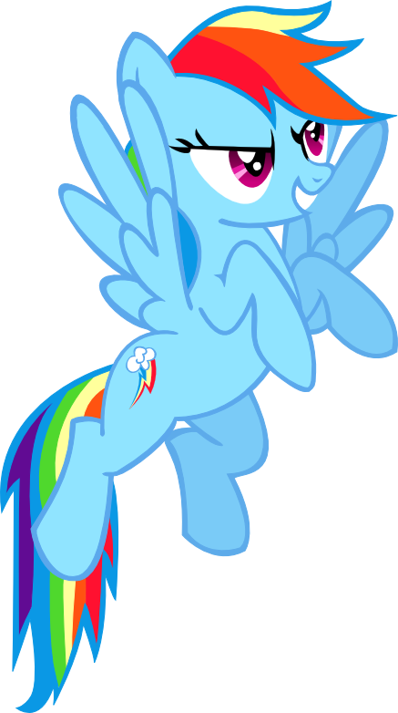 Rainbow Dash Flying Transparent PNG Image