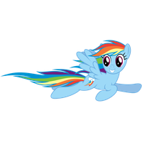Rainbow Dash Flying File PNG