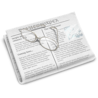 Newspaper 2 pieces PNG transparent image download, size: 2289x2289px