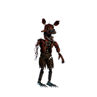 Download Nightmare Foxy - Fredbear Nightmare PNG image for free