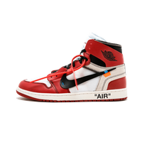 Force Air Jordan Footwear Offwhite Red PNG Image