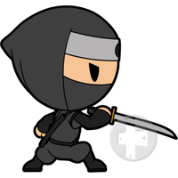 Ninja, Guerreiro, Desenho png transparente grátis