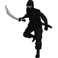 Ninja, Guerreiro, Desenho png transparente grátis