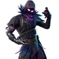 Purple Royale Costume Battle Raven Fortnite PNG Image