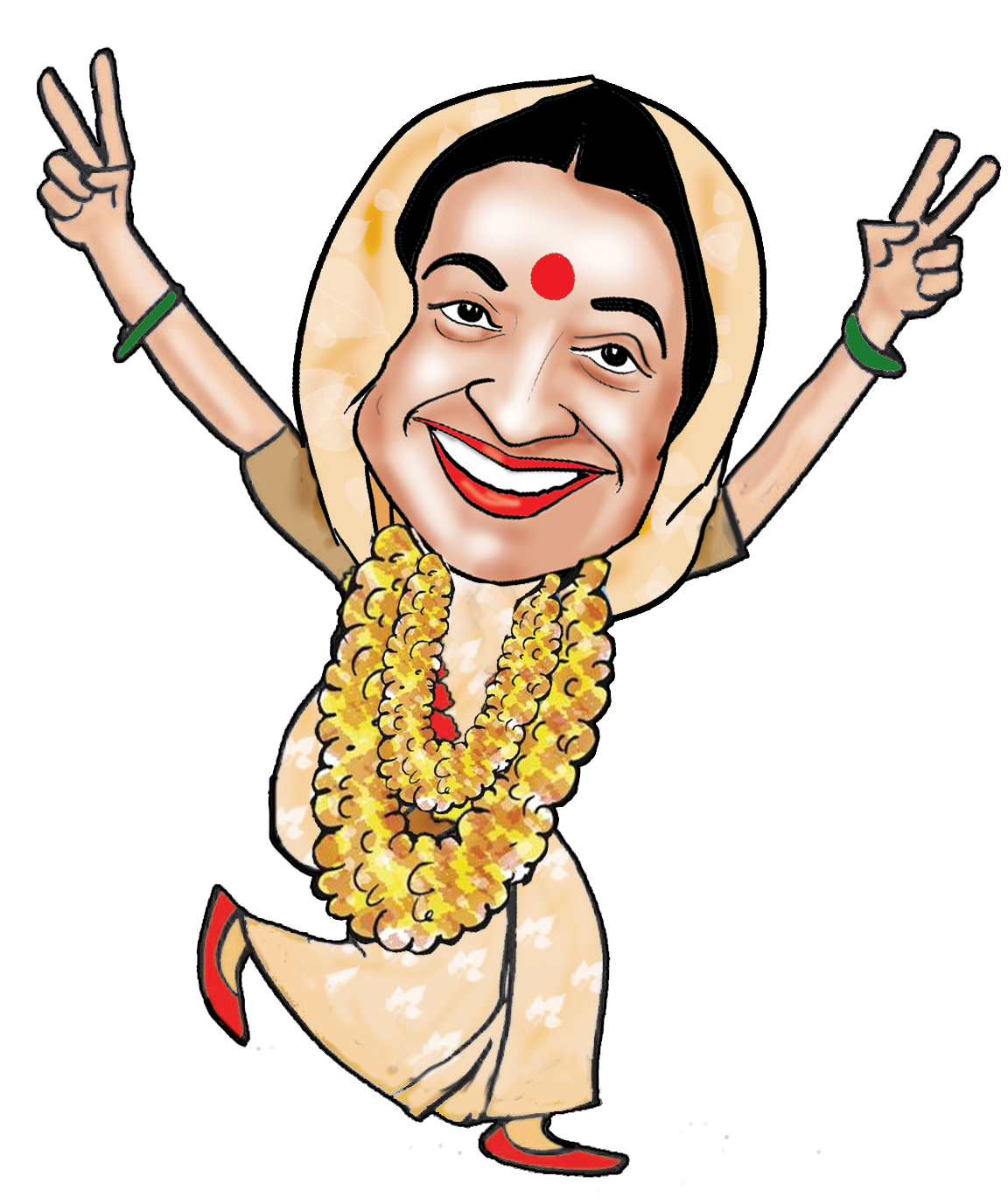 Laughter Narendra Facial Modi Smile Expression Cartoon PNG Image