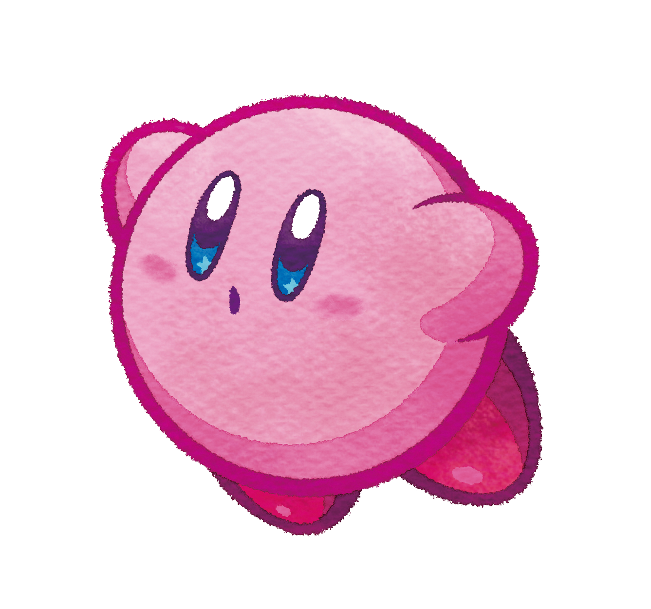 Download Pink Heart Canvas Land Kirby Attack Curse HQ PNG Image | FreePNGImg