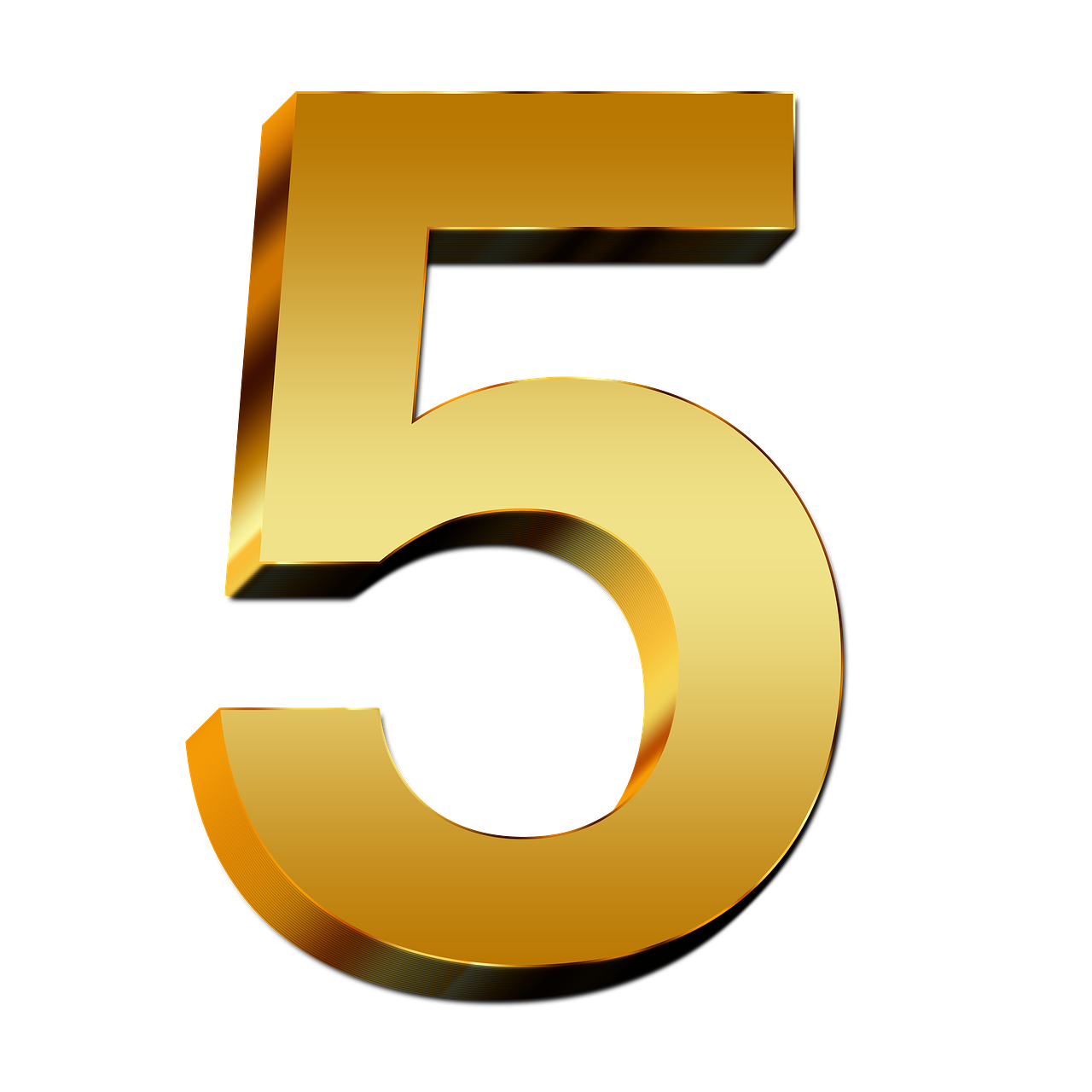 5 Number Png PNG Image