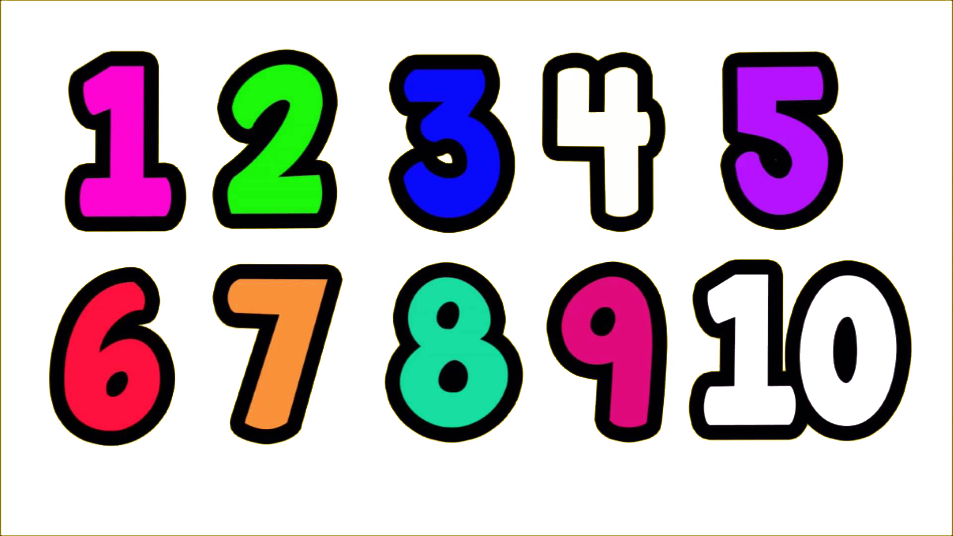 1 To Number Free Download PNG HD PNG Image