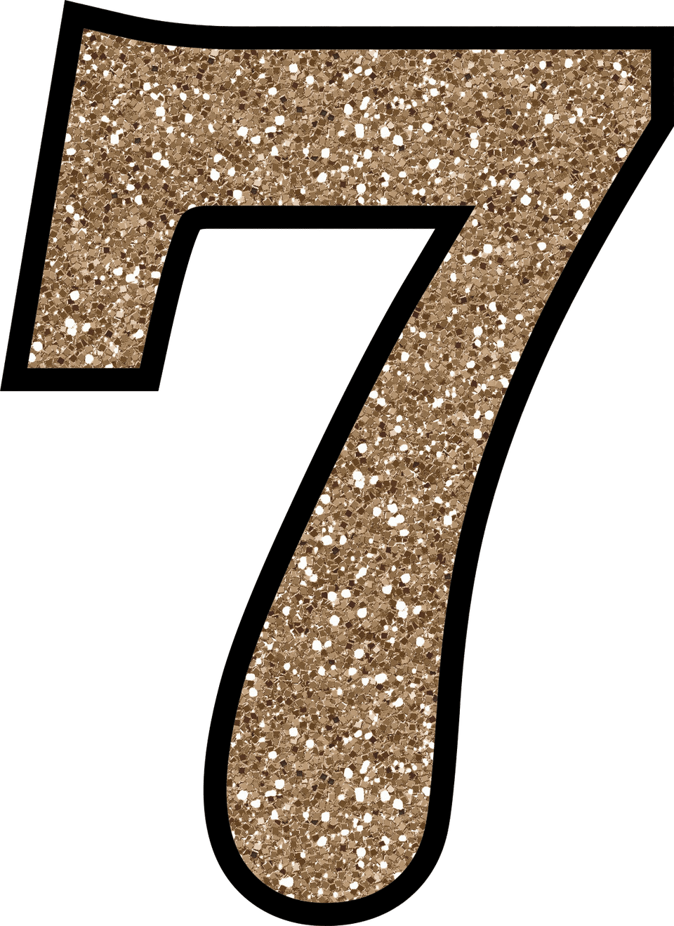 Glitter Number HQ Image Free PNG Image
