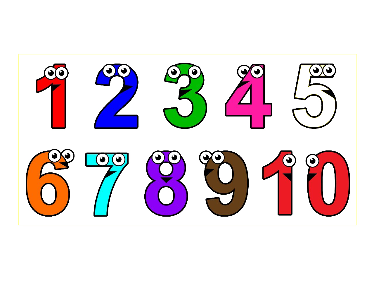 1 To Number Free Clipart HD PNG Image
