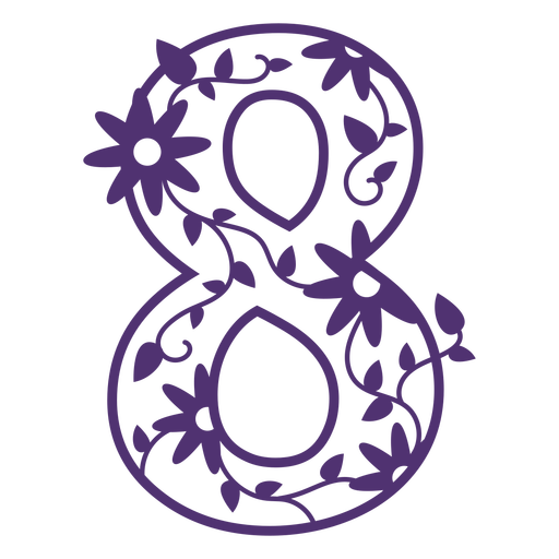 Floral Number Free Clipart HQ PNG Image