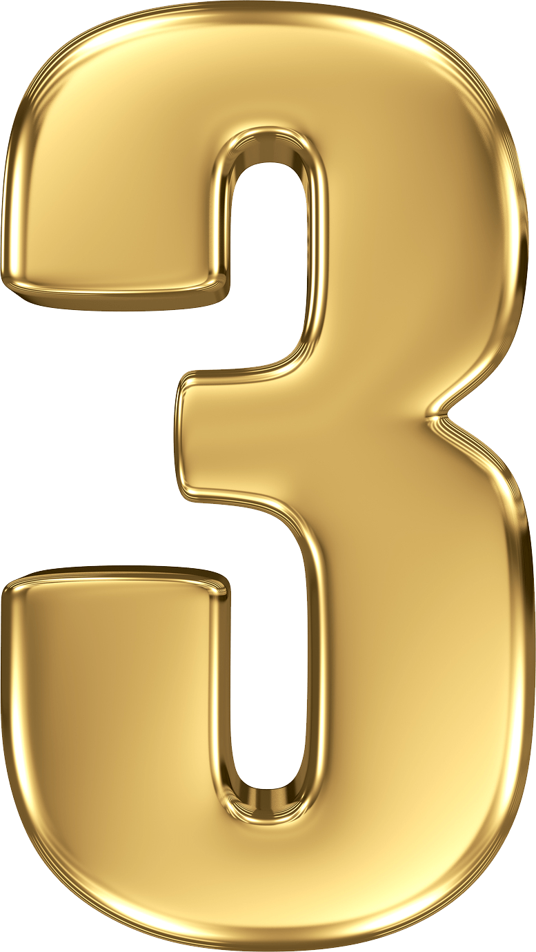 Number Gold PNG Free Photo PNG Image