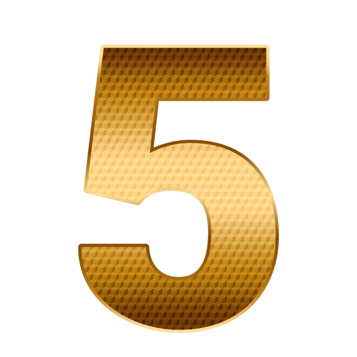Number Gold Free Photo PNG Image