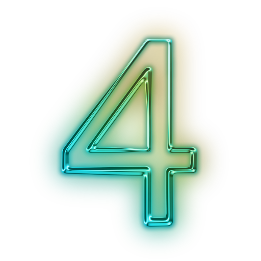 Neon Number HD Image Free PNG Image