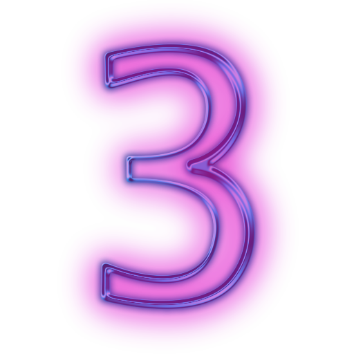 Neon Number Free Download PNG HD PNG Image