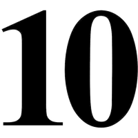 Black Number PNG Download Free