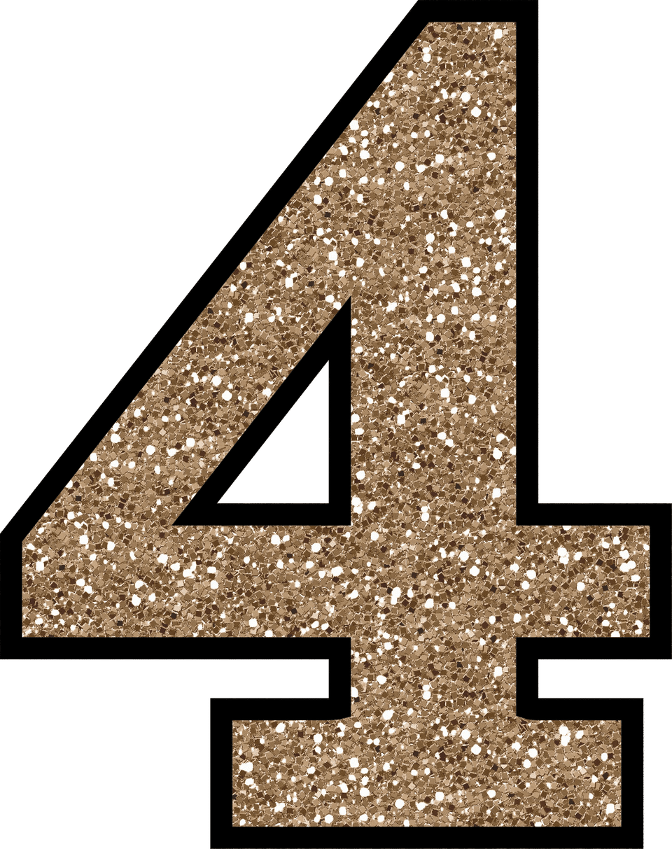 Glitter Number PNG File HD PNG Image