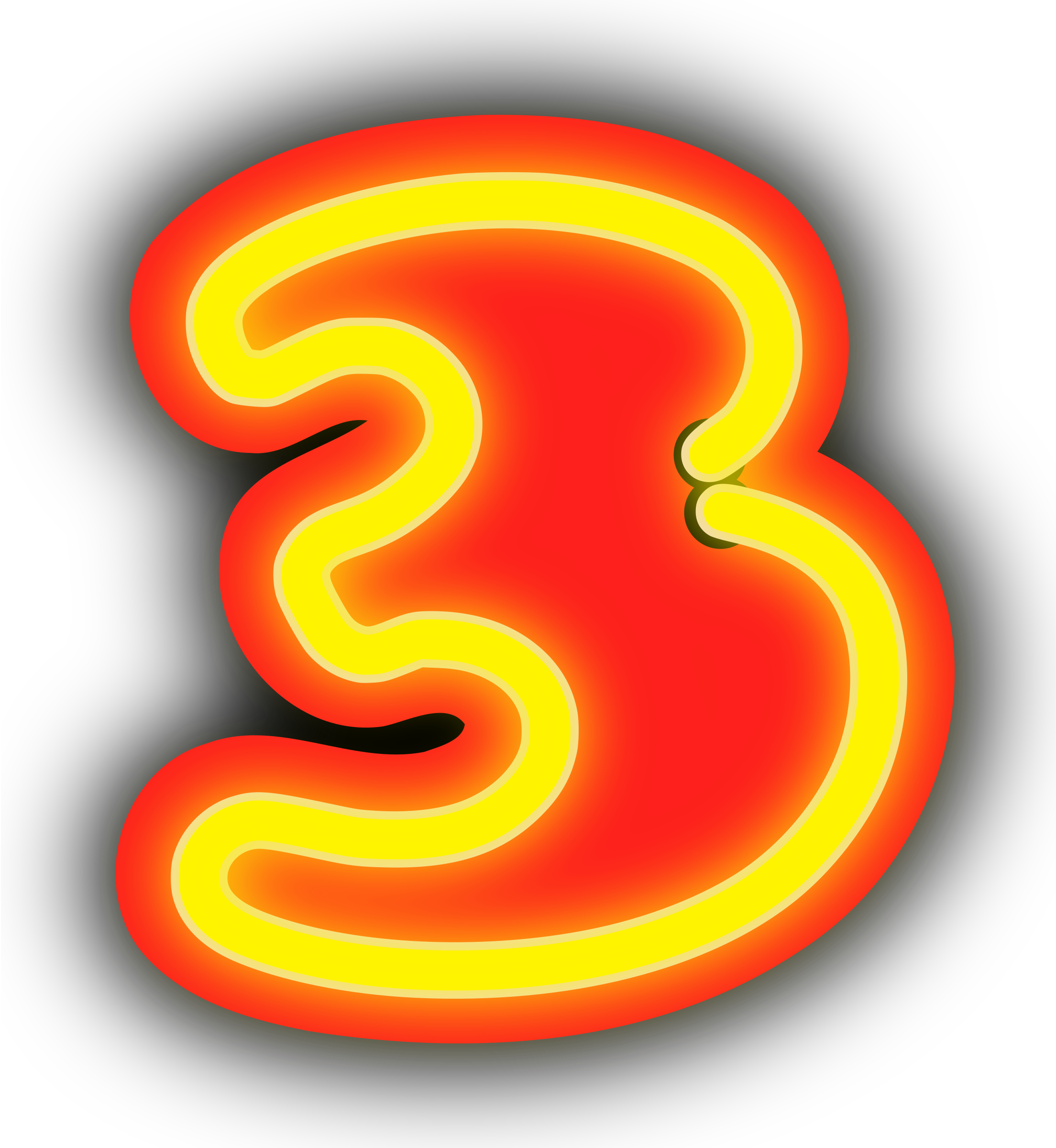 Neon Number PNG File HD PNG Image