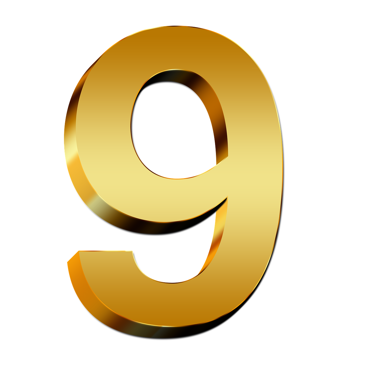 9 Number Free Clipart HD PNG Image