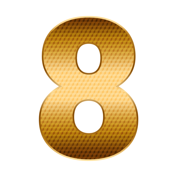 8 Number PNG Free Photo PNG Image