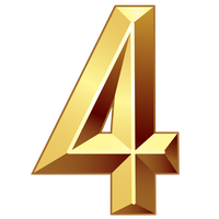 4 Number HQ Image Free PNG Image