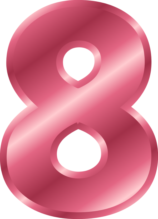 8 Number Photos HQ Image Free PNG Image